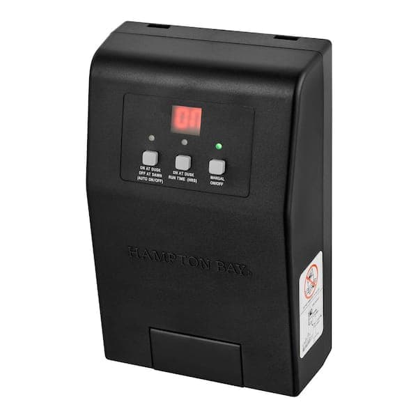 Hampton Bay Low Voltage 60-Watt Plastic Landscape Lighting Transformer with Dusk to Dawn Operation