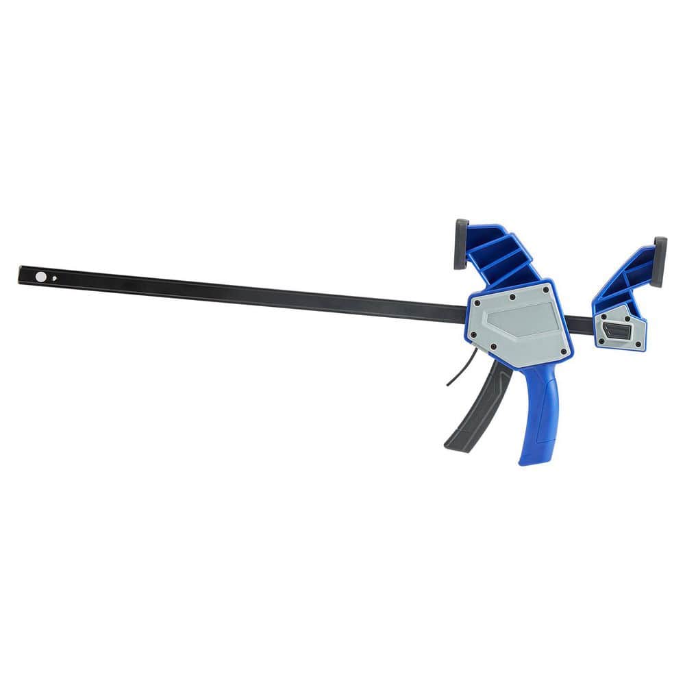 SKYSHALO Bar Clamps for Woodworking, 24 in. One-Handed Clamp/Spreader, Quick-Grip F-Clamp Set, (2-Piece), 340 lbs. 2025 Upgrade
