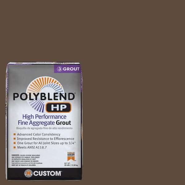 Custom Building Products Polyblend HP #646 Coffee Bean 25lb. High Performance Fine Aggregate Grout