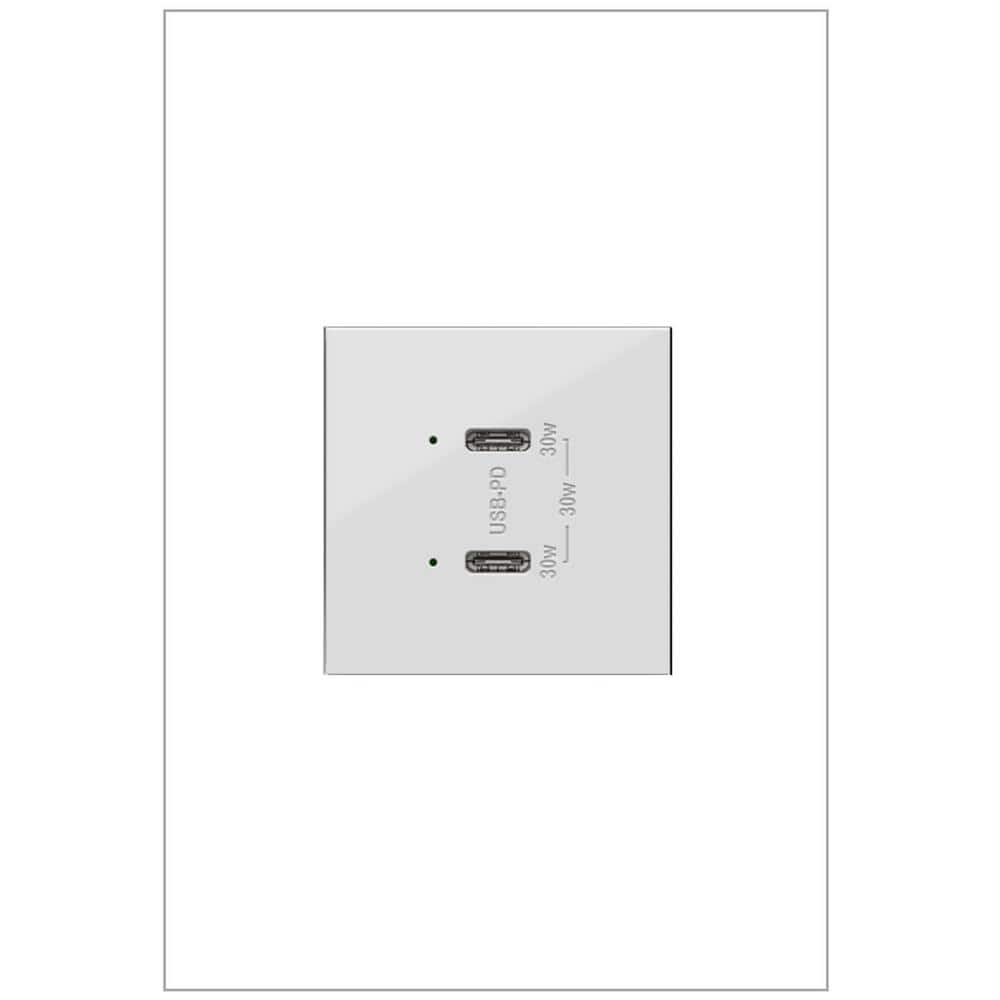 Legrand adorne 6.0 Amp 30 Watt Ultra-Fast Plus Power Delivery USB Type-C/C
