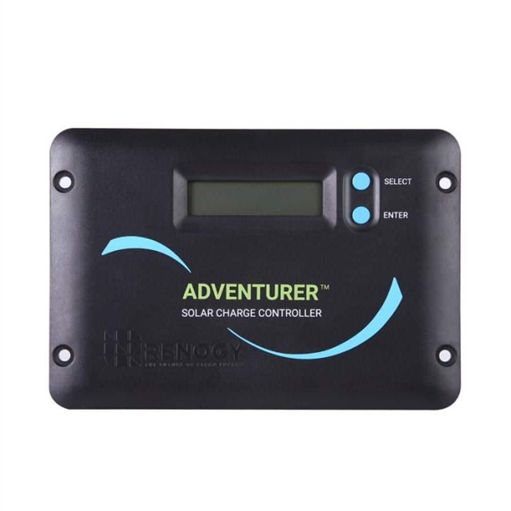 Renogy Adventurer 30 Amp 12V PWM Solar Charge Controller LCD Display Regulator for AGM, Gel, Flooded and Lithium Battery