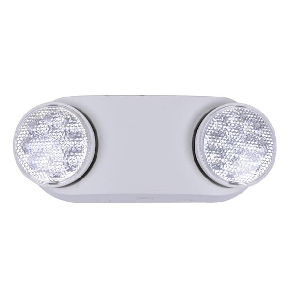 Commercial Electric 1-Pack Oval 11-Watt Equivalent Integrated LED White Emergency Light with Ni-Cad 3.6-Volt Battery