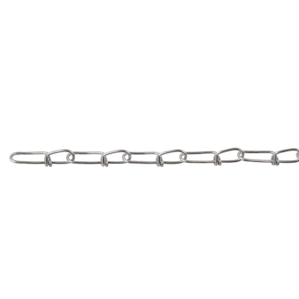 PERFECTION CHAIN #5 x 25 ft. Bright Galvanized Steel Double Loop Chain
