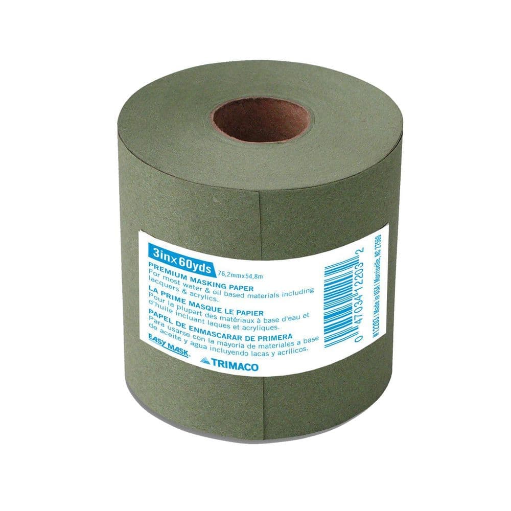 TRIMACO Easy Mask 0.25 IN. X 180 FT. Green Premium Masking Paper