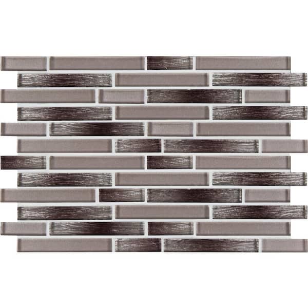 MSI Champagne Blend Interlocking 12 in. x12 in. x 0.24 in. Glass Mesh-Mounted Mosaic Wall Tile (1 sq. ft./Each)