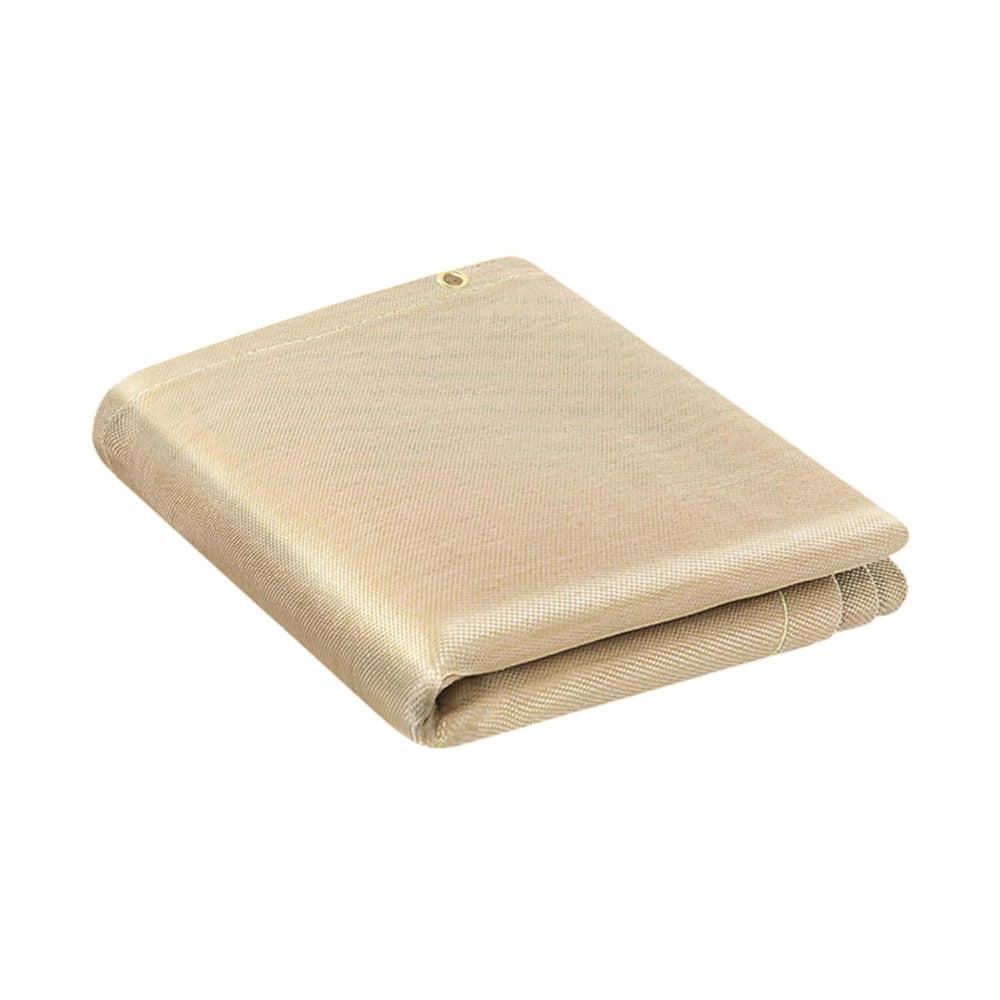 Ahfiwaso Heavy Duty Fiberglass Welding Protective Fire Blanket 4 x 6 Feet Heat Resistant Thickened Insulation Mat 1 Pack