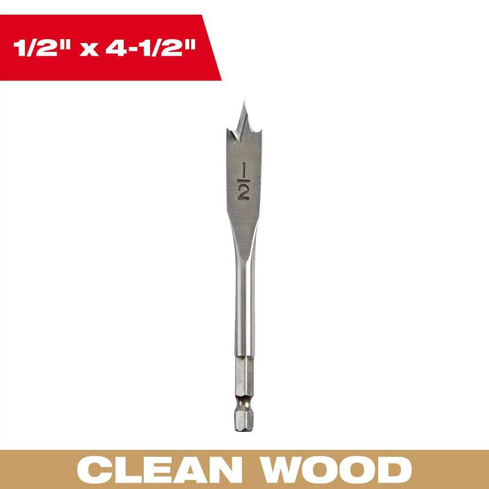 Milwaukee . 4.5 in. Flat Boring Bit