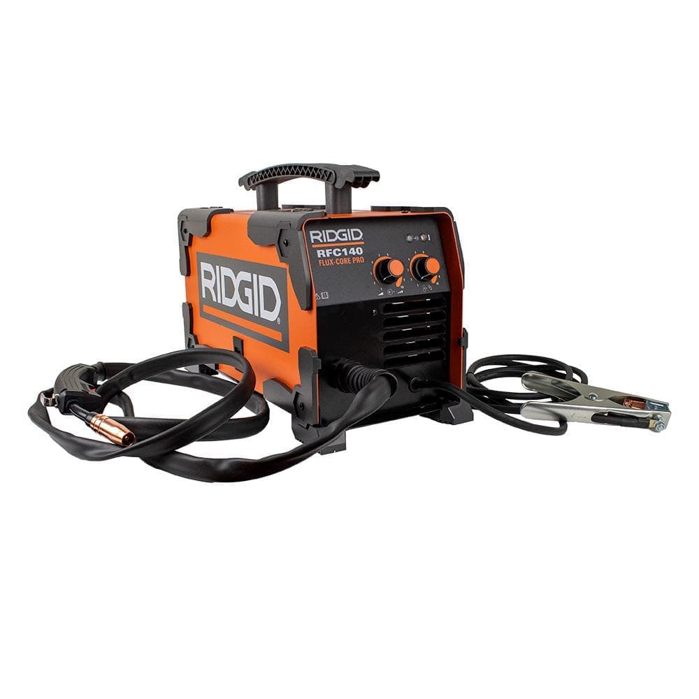 RIDGID Certified Reconditioned- 140 Amp, 120-Volt Electric, Flux-Core Wire Welder (No Regulator Needed)
