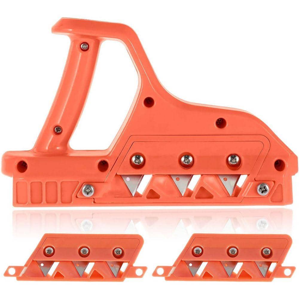KIWDZFU 45 Plus 60° Plasterboard Fast Cutter Edger Gypsum Board with 10 Blades Hand Plane Drywall Edge Chamfer Tool