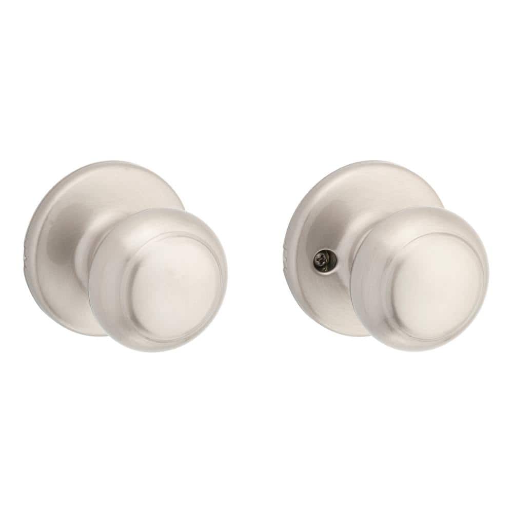 Kwikset Cove Passage Door Knob for Hall or Closet featuring Microban Technology