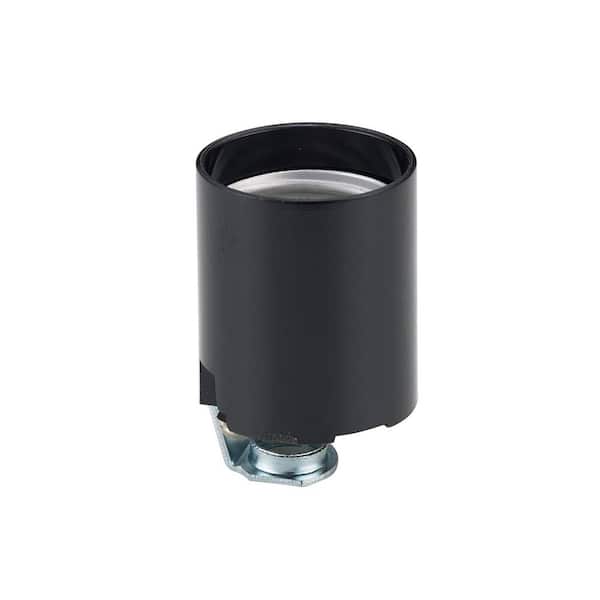 Bel Air Lighting 2 in. Black Standard Base Keyless Phenolic Socket with 1/8-IP Hickey