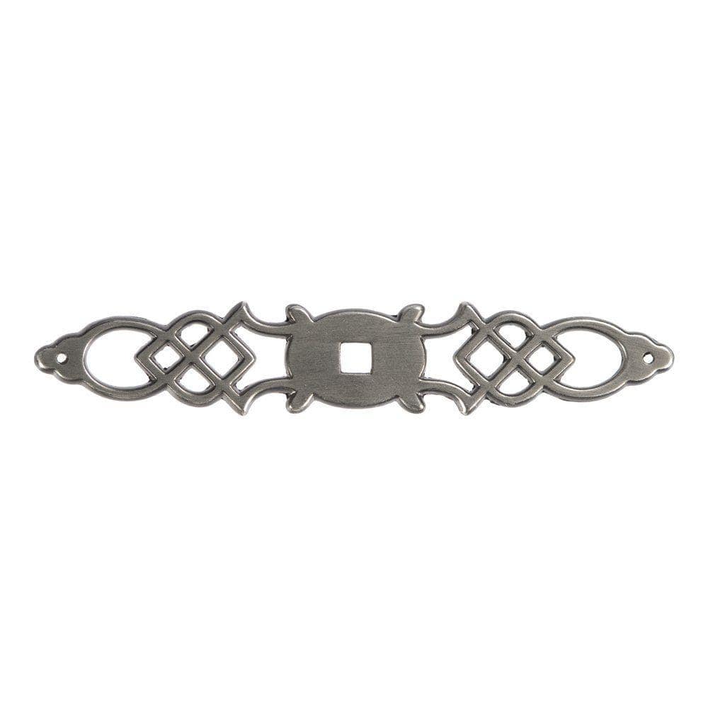 HICKORY HARDWARE 1 in. x 5-1/2 in. Silver Stone Furniture Backplate
