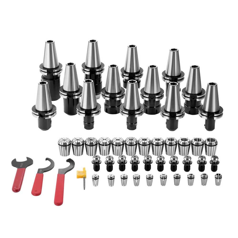 SKYSHALO CAT40 Collet Holder ER 16/32 Collet Set, 35-Packs, SLN FMB ER16/32 APU Tool Holders Spring Steel Collet Chucks