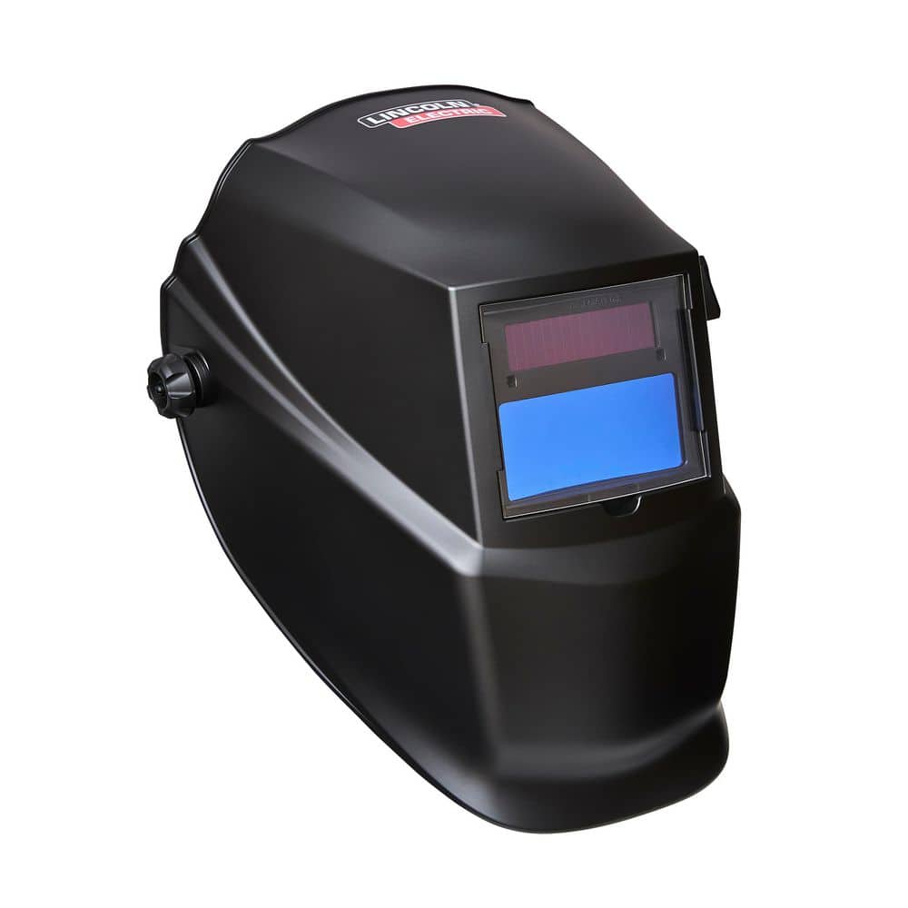 Lincoln Electric Auto-Darkening Welding Helmet with Variable Shade Lens No. 9-13 (1.73 x 3.82 in. Viewing Area), Matte Black Design
