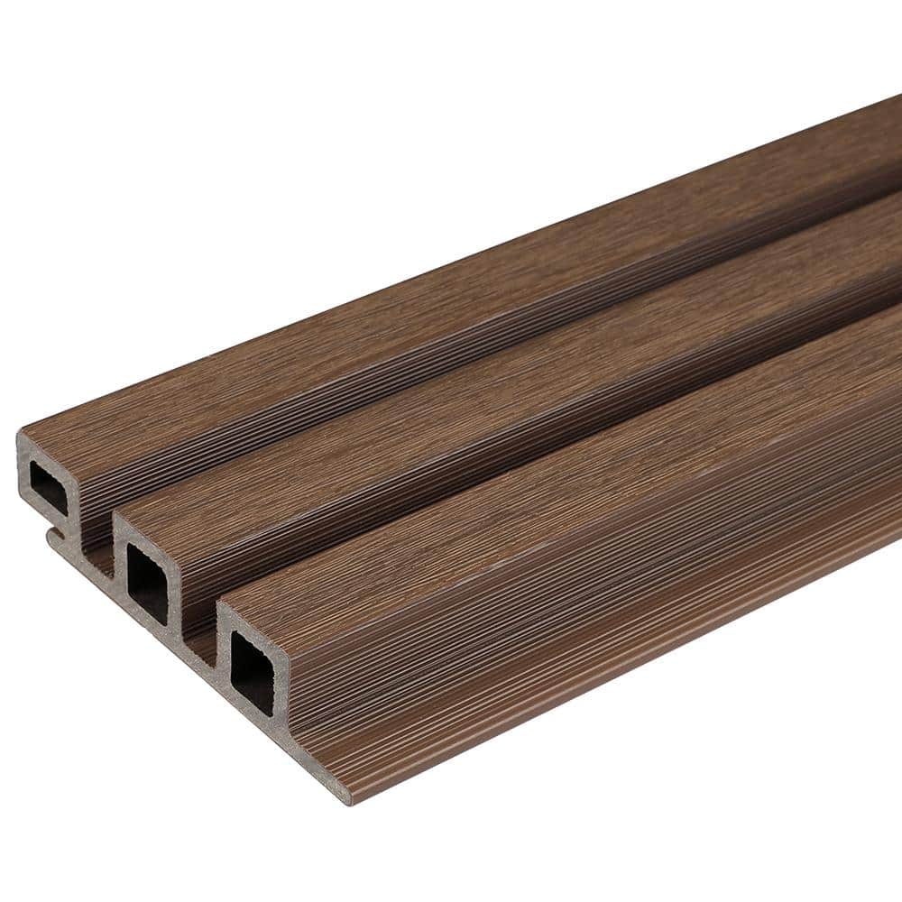 NewTechWood European Siding System 4.8 in. x 192 in. Composite Norwegian Board Siding in Brazilian Ipe