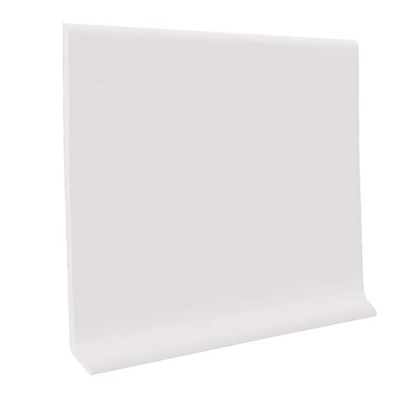 ROPPE Vinyl Self Stick Snow 4 in. x 0.080 in. x 20 ft. Wall Cove Base Coil