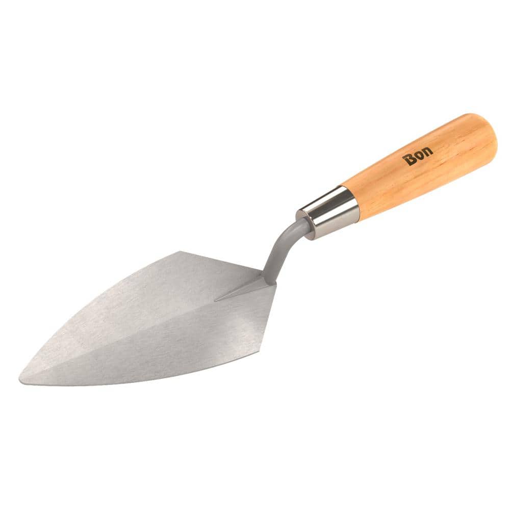 Bon Tool 5-1/2 in. x 2-3/4 in. Stainless Steel Brick Pointing Trowel - Wood Handle