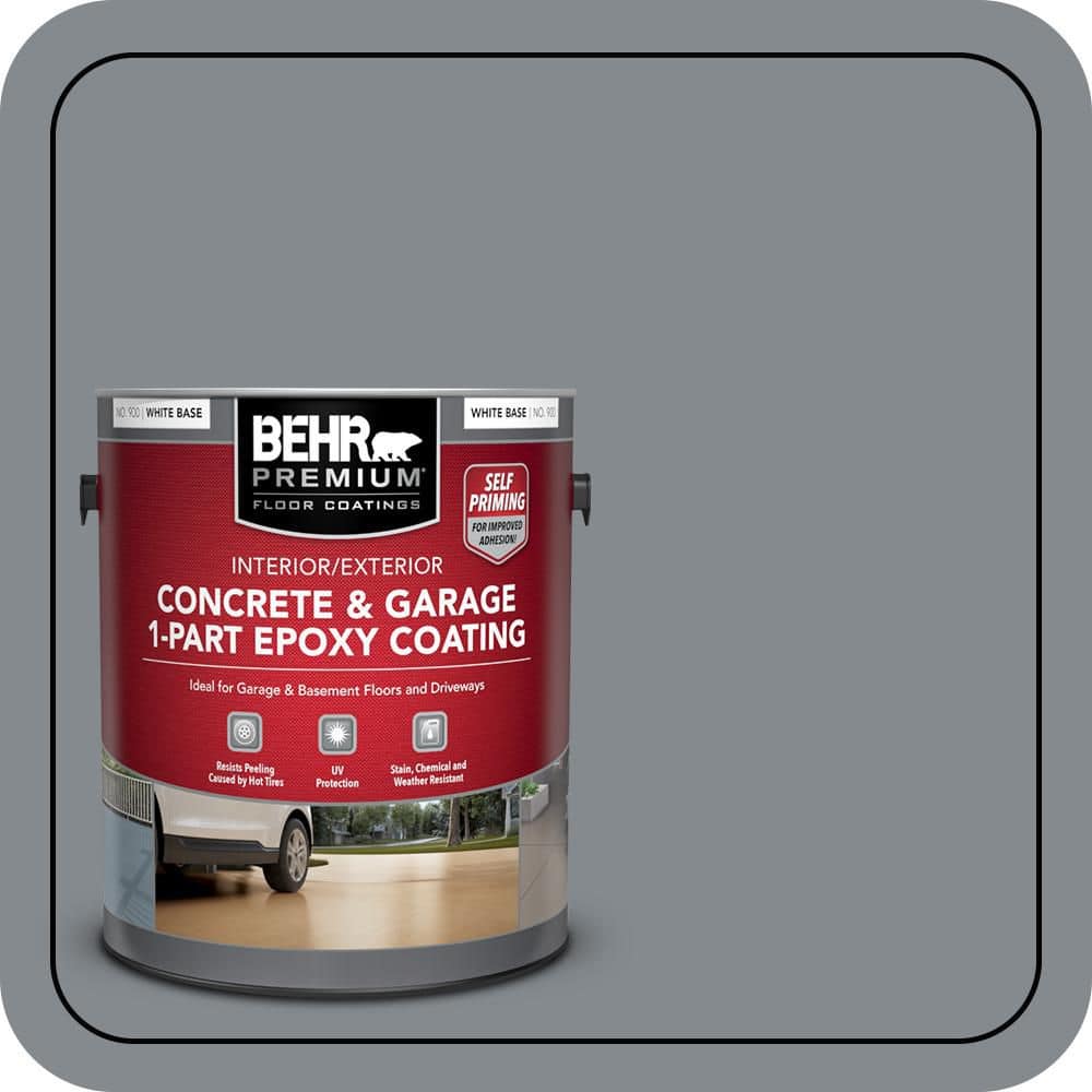 BEHR PREMIUM #PPU26-21 Self-Priming 1-Part Epoxy Satin Interior/Exterior Concrete and Garage Floor Paint