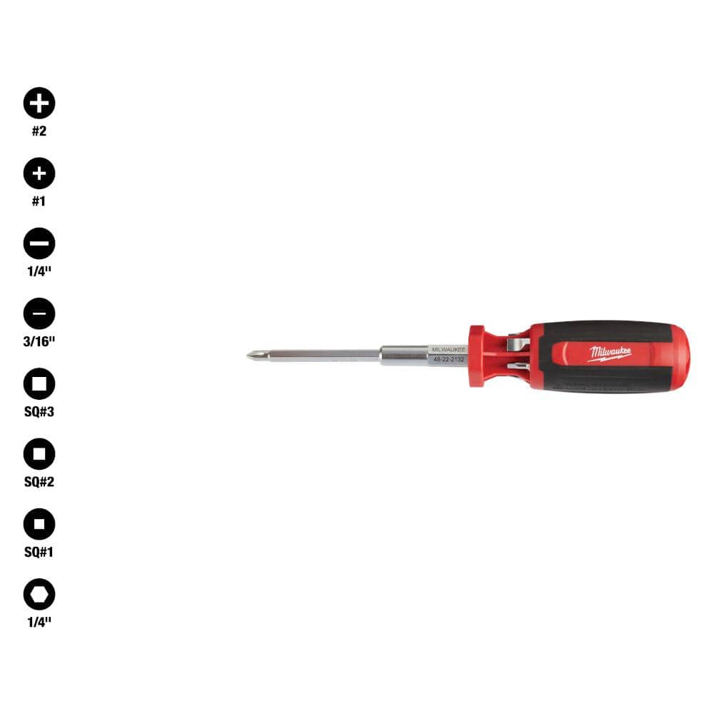 Milwaukee 9-in-1 Square Drive Multi-Bit Screwdriver