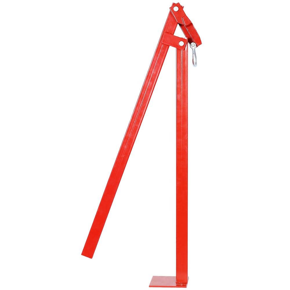 Tatayosi 36 in. Steel T Post Puller Fence Post Puller for Round Fence Posts, Red