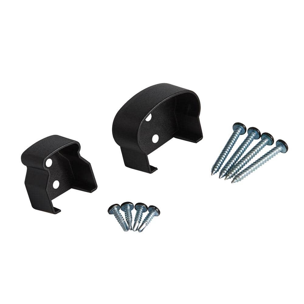Fiberon CitySide Matte Aluminum Line Hardware Kit - Black (Includes One Top and Bottom Bracket w/Screws) BK