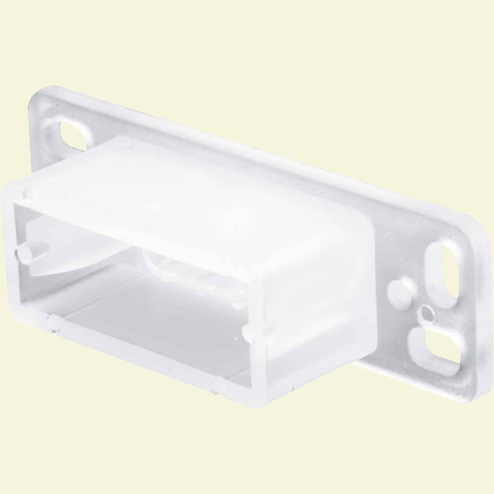 Prime-Line Drawer Track Backplate, Nylon (2-pack)