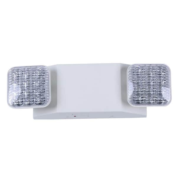 Commercial Electric 1-Pack Rectangle 11-Watt Equivalent Integrated LED White Emergency Light with Ni-Cad 6.0-Volt Battery