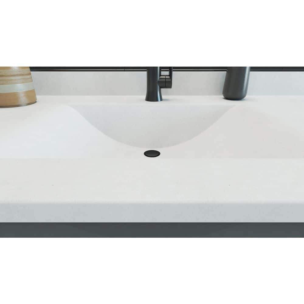 Swan Contour 43 in. W 22 in. D Solid Surface Vanity Top with Sink