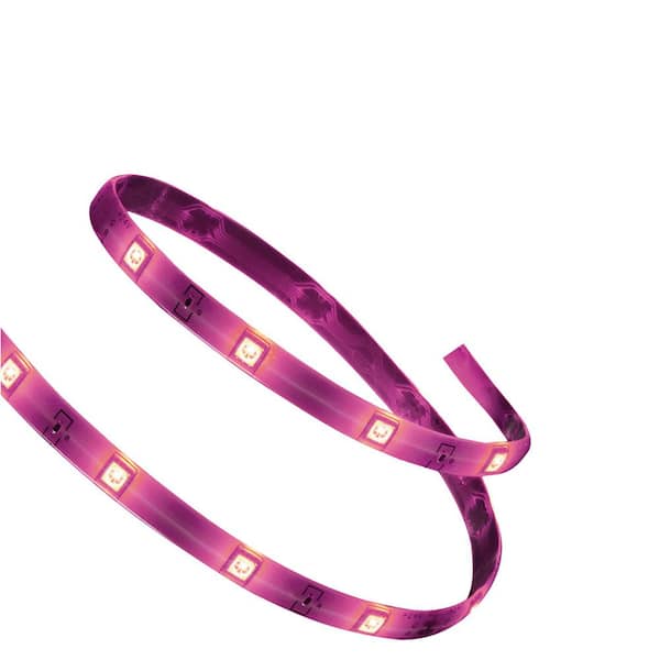 EcoSmart 32.8 ft. RGB Color Changing Dimmable LED Strip Light with Remote Control