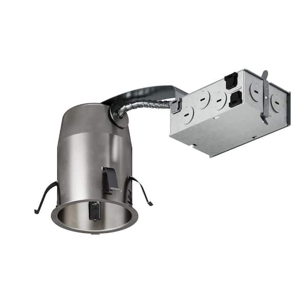HALO 1-Pack H995 4 in. Aluminum LED Recessed Lighting Housing for Remodel Ceiling, T24, Insulation Contact, Air-Tite