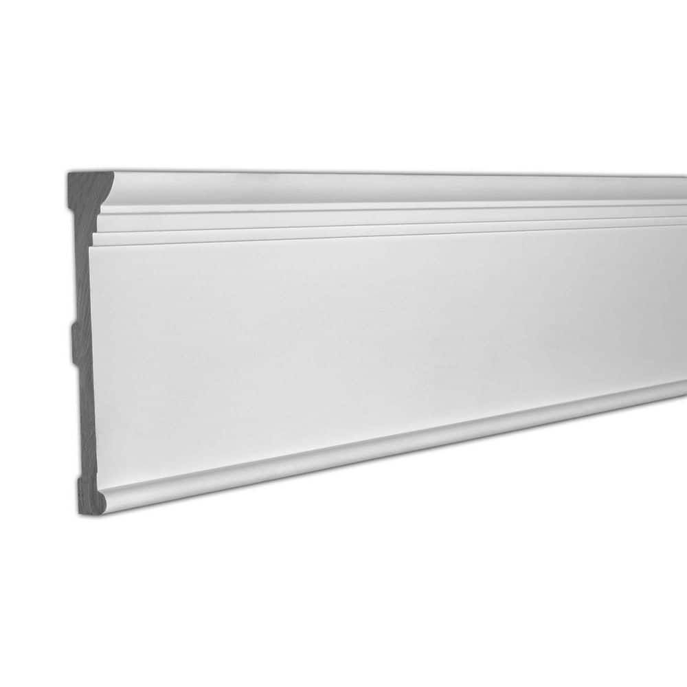 American Pro Decor 1-3/8 in. x 7-3/4 in. x 96 in. Plain Polyurethane Panel Moulding Pro Pack 16 LF (2-Pack)