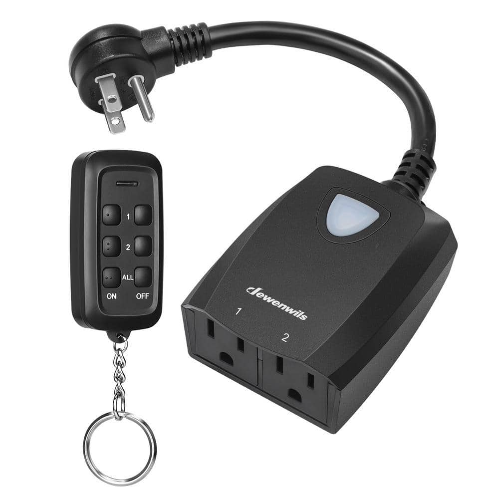 DEWENWILS Outdoor Wireless Remote Control Outlet, dependent Control Sockets