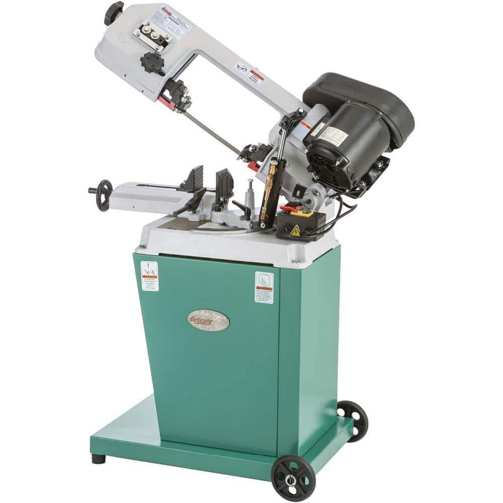 Grizzly Industrial 5 in. x 6 in. 1/2 HP Metal-Cutting Bandsaw w/ Swivel Head