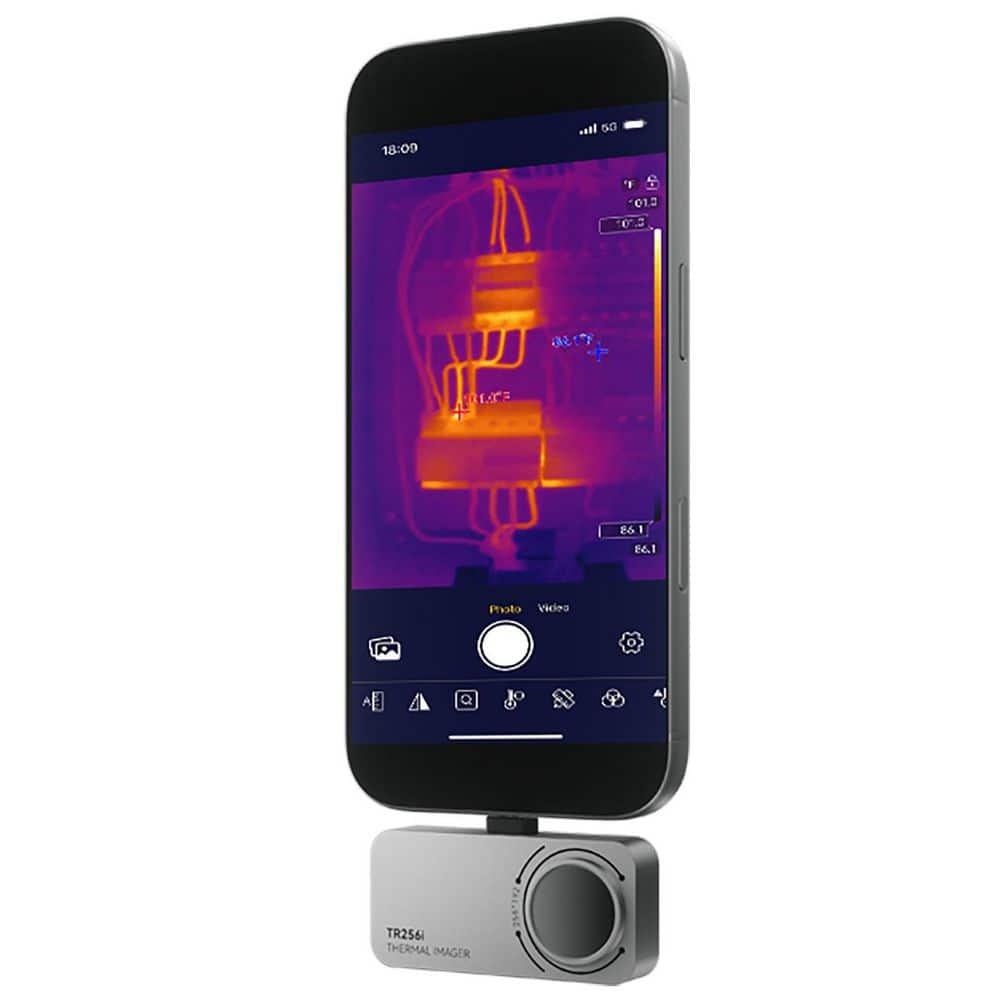 MILESEEY TR256i Thermal Imaging Camera Plug-in for iPhone and iPad, Lightning Port Compatible Only, for Home, HVAC,Electrical Use