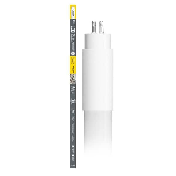 Feit Electric 12-Watt 21 in. T5 G5 Type A Plug and Play Linear LED Tube Light Bulb, Bright White 3000K