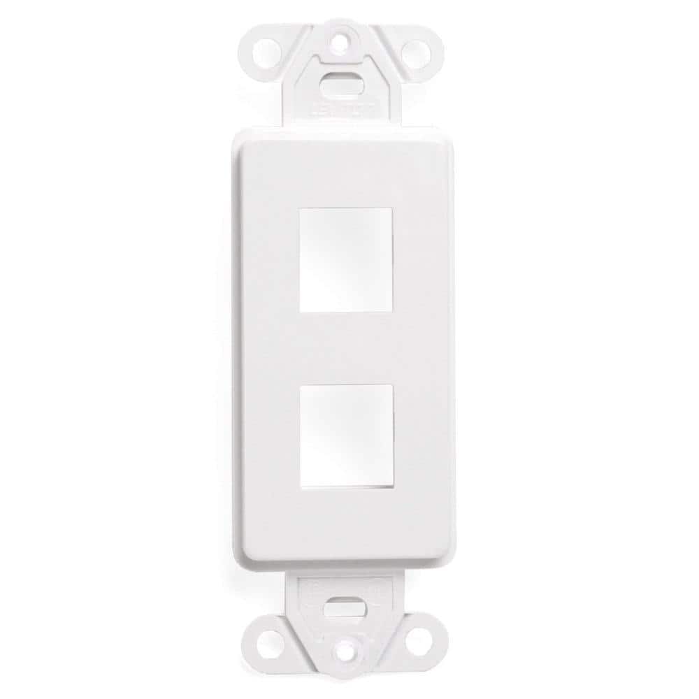 Leviton Decora QuickPort 2-Port Insert, 41642-W