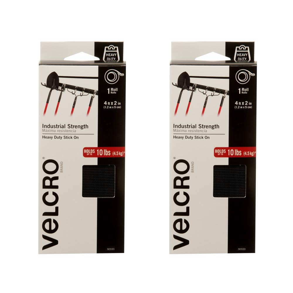 VELCRO 4 ft. x 2 in. Industrial Strength Tape (2-Pack Combo)