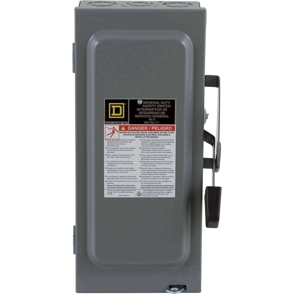 Square D Amp 240-Volt 2-Pole Indoor General Duty Safety Switch