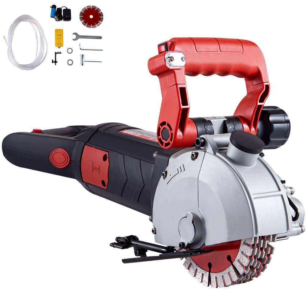 SKYSHALO 5800- Watt Wall Chaser 21.3 in. x 7.87 in.Cutting Width Wall Groove (L x W) Concrete Saws with ABS Plastic Handle