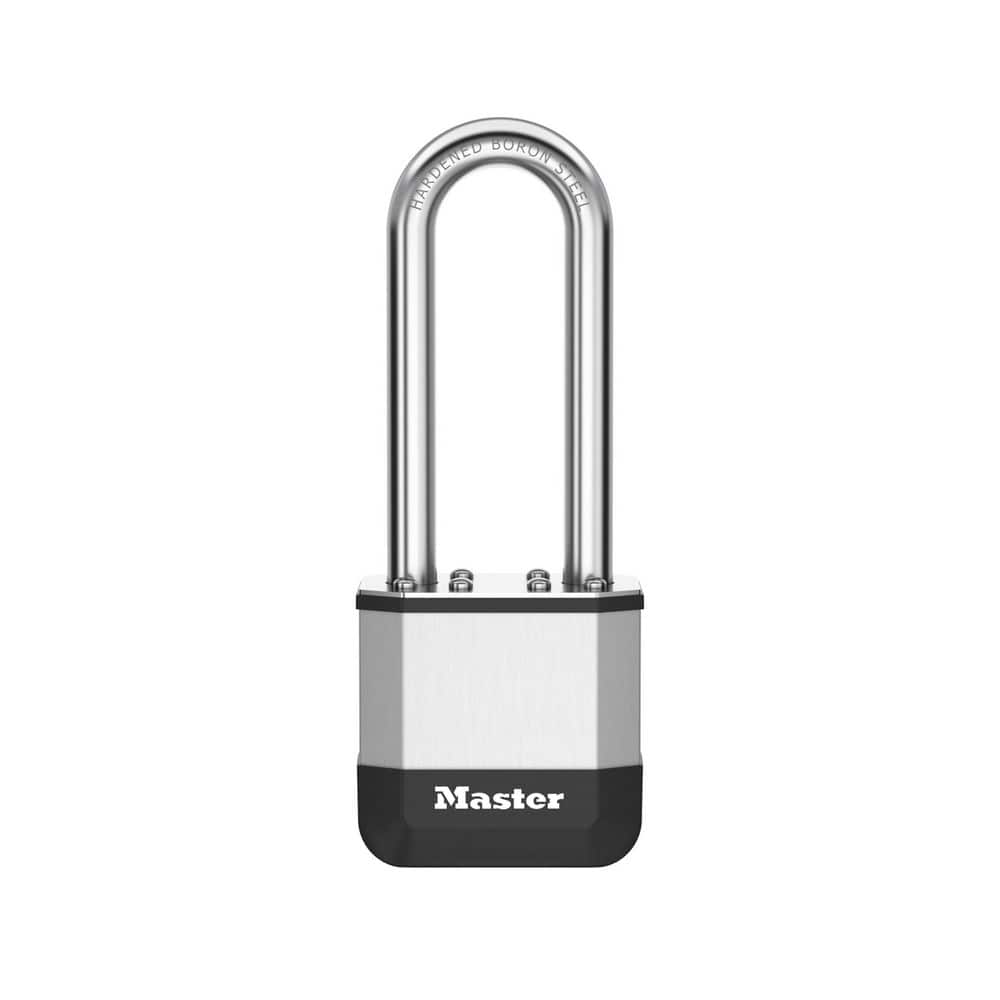 Master Lock Elite Heavy Duty Lock with Hardened Boron Steel Shackle, 1-3/4 in. wide, 2-1/2 in. Shackle