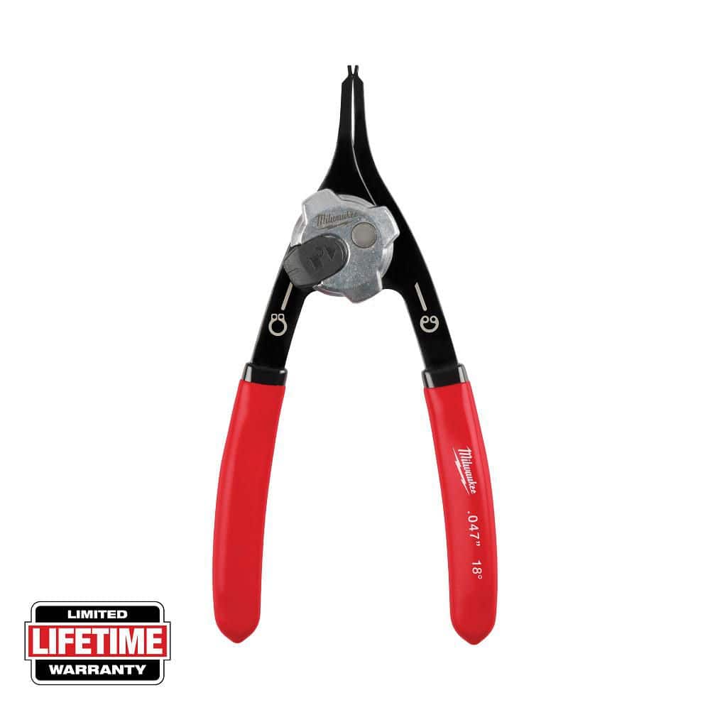 Milwaukee 0.047 in. Convertible Snap Ring Pliers - 18°