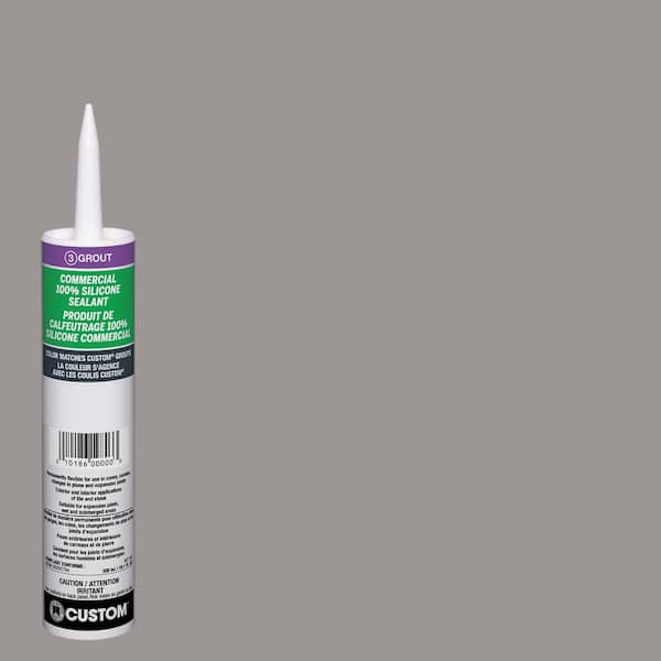 Custom Building Products Commercial #165 Delorean Gray 10.1 oz. Silicone Caulk