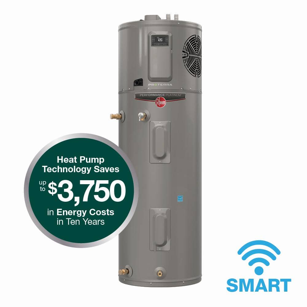 Rheem Performance Platinum Smart High Efficiency Hybrid Heat Pump Water Heater with 10-Year Warranty