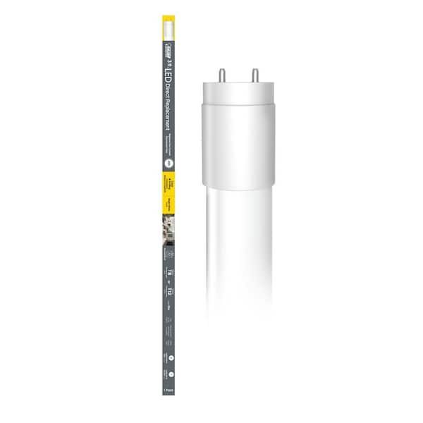 Feit Electric 16-Watt 3 ft. T8/12 G13 Type A Plug and Play Linear LED Tube Light Bulb, Bright White 3000K, 1 Bulb