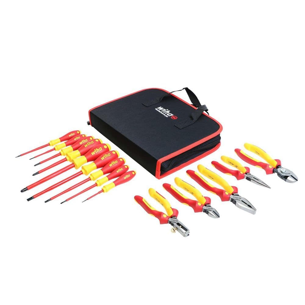 Wiha 1000-Volt Insulated Pliers Cutters and Screwdriver Set (14-Piece)