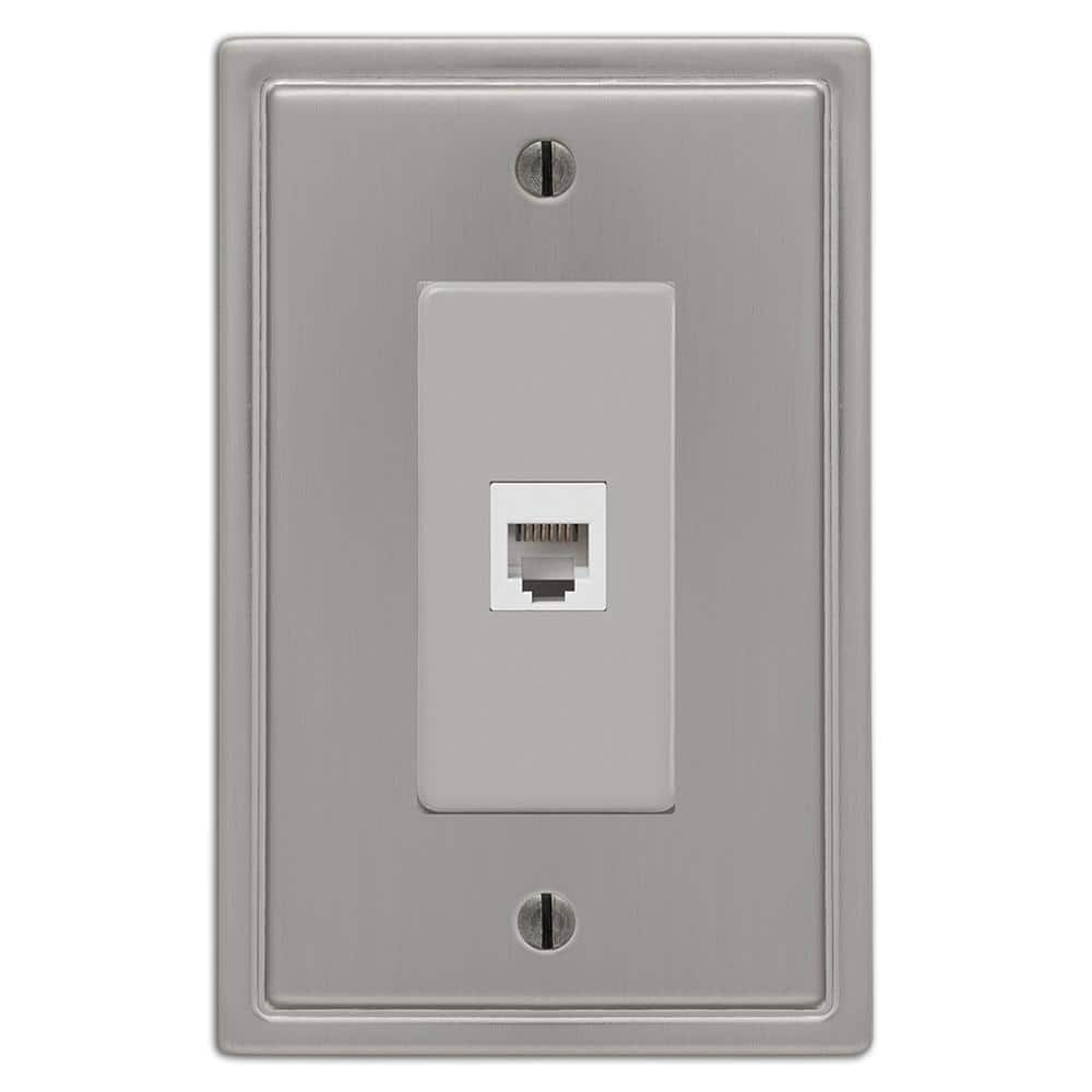AMERELLE Moderne Gang Phone Steel Wall Plate