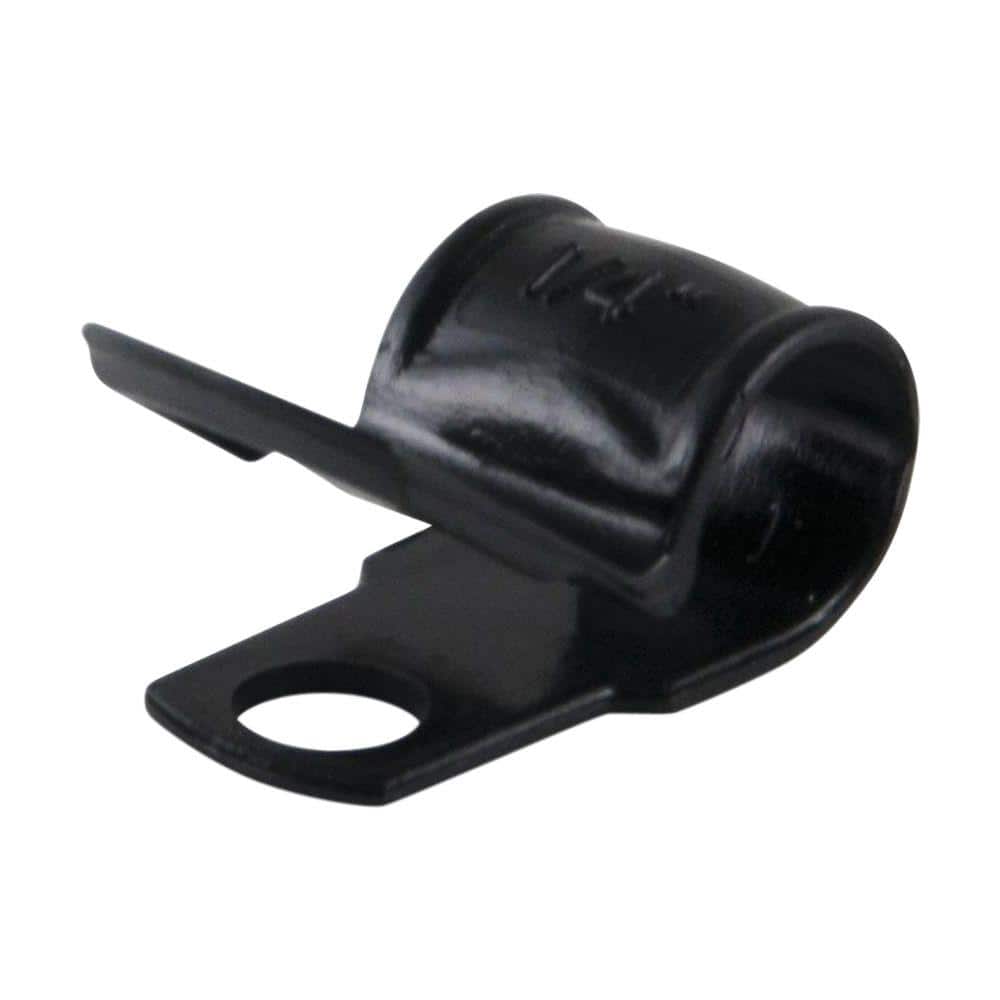 Gardner Bender 1/4 in. Plastic Cable Clamps in Black (18-Pack)
