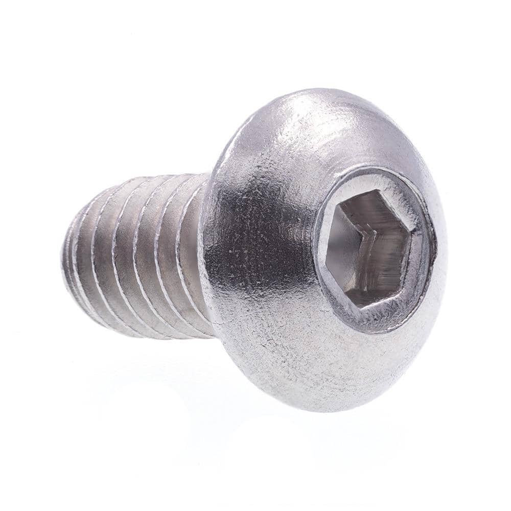Prime-Line #8-32 x 5/16 in. Grade 18-8 Stainless Steel Hex Allen Drive Button Head Socket Cap Screws (10-Pack)