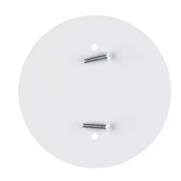 Bel Air Lighting 4.75 in. Round White Ceiling Outlet Box Concealer for 3 in. and 4 in. Outlet Boxes