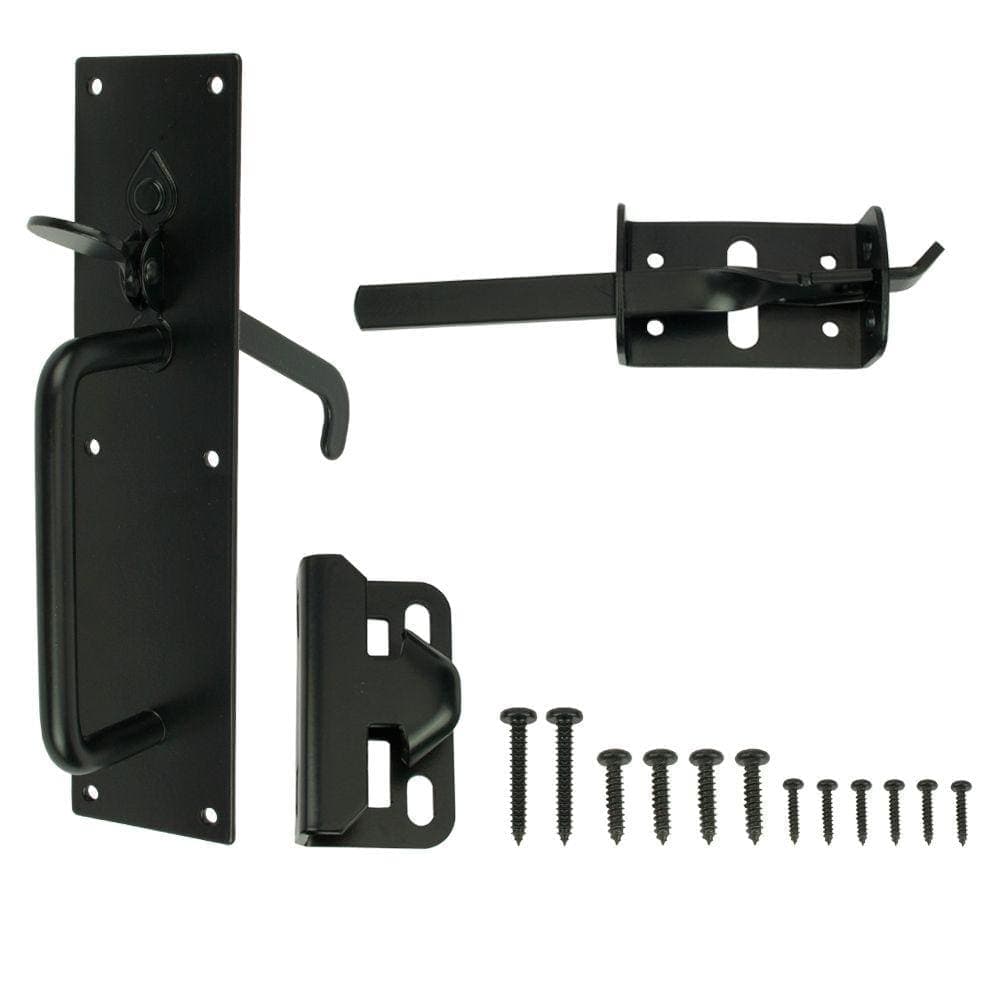 Everbilt Black Heavy-Duty Gate Thumb Latch
